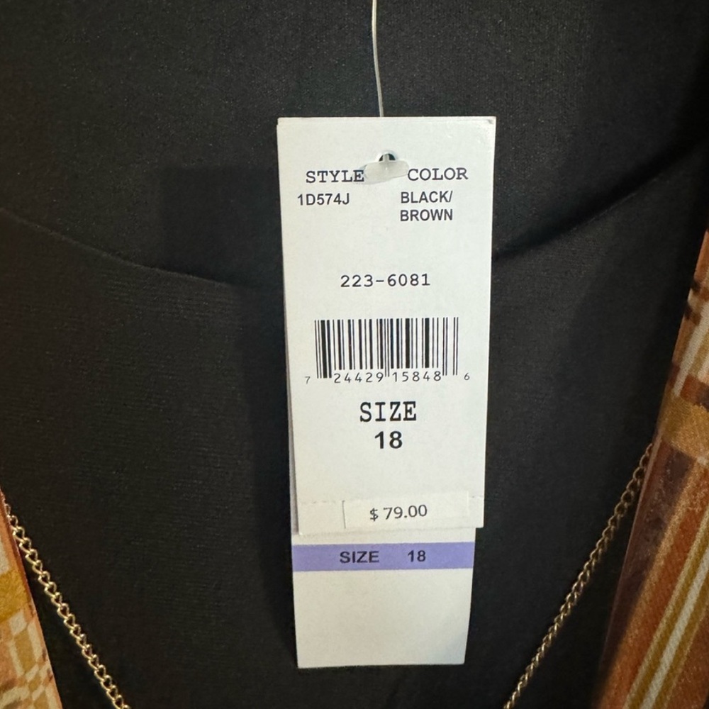 R & K Originals Faux-Jacket Dress With Removable Necklace - Picture 5 of 7